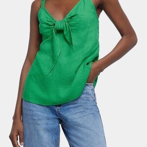 Scrunchie-strap Tie-Front Cami